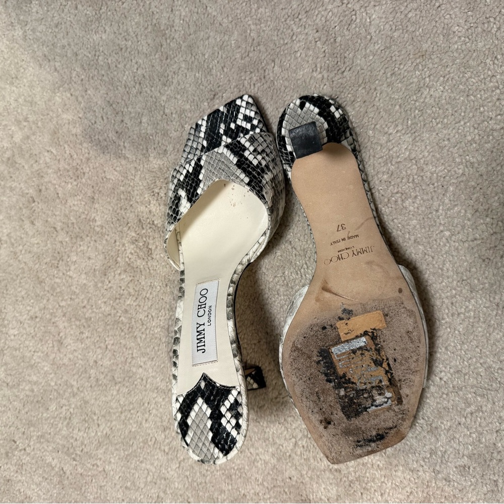 Jimmy Choo Skye Snakeskin sandals